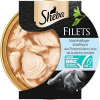 Nat kattenvoer met duurzame witte visfilets, 60 g