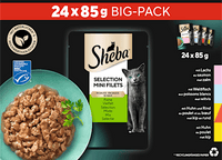 Nat kattenvoer Selection in saus - fijne variatie, grote verpakking (24 x 85 g), 2,04 kg