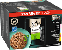 Nat kattenvoer Selection in saus - fijne variatie, grote verpakking (24 x 85 g), 2,04 kg