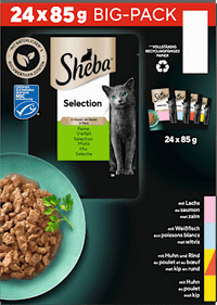 Nat kattenvoer Selection in saus - fijne variatie, grote verpakking (24 x 85 g), 2,04 kg