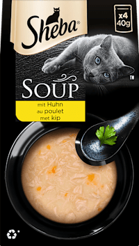 Nat kattenvoer soep met kip, multipack (4x40 g), 160 g