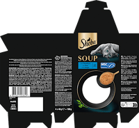 Nat kattenvoer soep met tonijn, multipack (4x40 g), 160 g