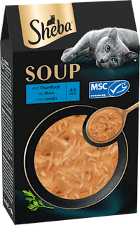 Nat kattenvoer soep met tonijn, multipack (4x40 g), 160 g