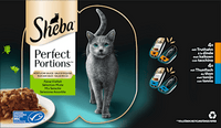 Nassfutter Katze Truthahn & Thunfisch in Sauce, perfect portions - feine Vielfalt, Multipack (16x37,5 g), 600 g