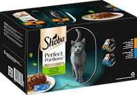 Nassfutter Katze Truthahn & Thunfisch in Sauce, perfect portions - feine Vielfalt, Multipack (16x37,5 g), 600 g