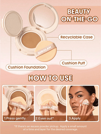 Foundation Lock & Go Long-Lasting Cushion Nude, 12 g