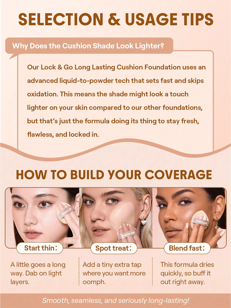 Foundation Lock & Go Long-Lasting Cushion Shell, 12 g