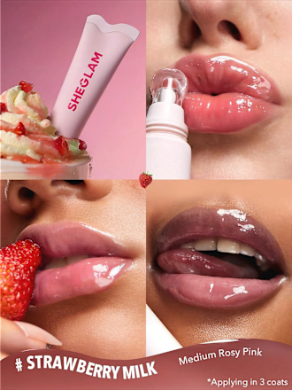 Lipgloss Care Crystal Glaze Strawberry Milk, 10 g