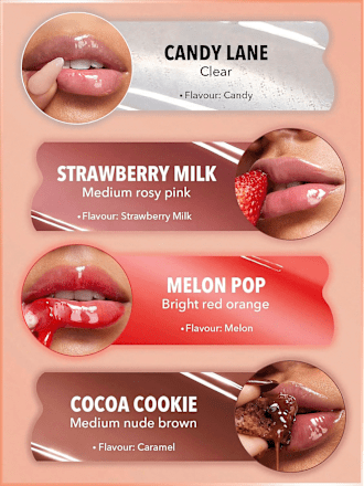 Lipgloss Care Crystal Glaze Strawberry Milk, 10 g