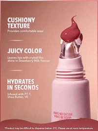 Lipgloss Care Crystal Glaze Strawberry Milk, 10 g