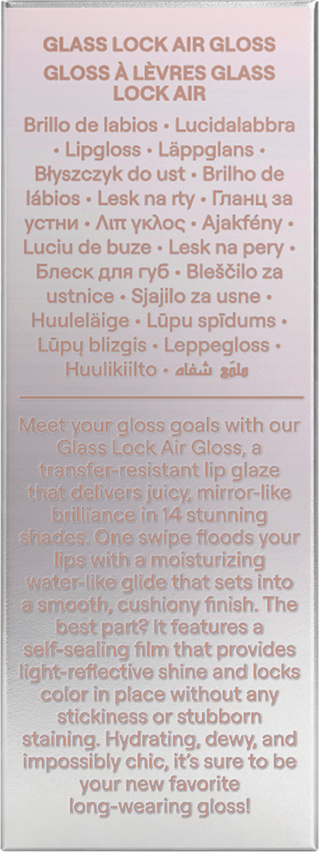 Lipgloss Glass Lock Air 013 French Toast, 3,4 ml