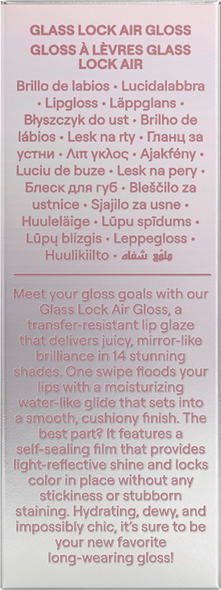 SHEGLAM Lipgloss Glass Lock Air 111 High Key, 3,4 ml