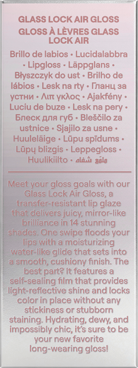 SHEGLAM Lipgloss Glass Lock Air 118 Strawberry Milk, 3,4 ml