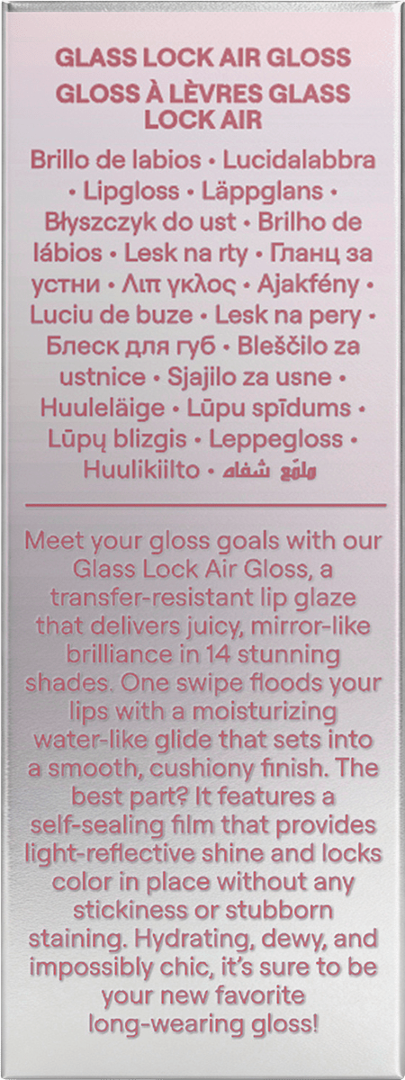 SHEGLAM Lipgloss Glass Lock Air 119 Make It Pop, 3,4 ml