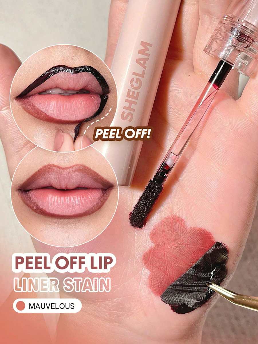 SHEGLAM Lipliner Fall In Line Peel Off Stain 010 Mauvelous, 3 g