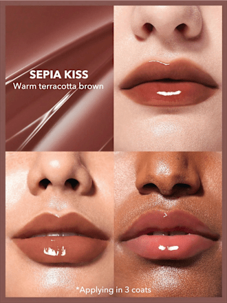 Lippenstift Lip Plumper Shine Sepia Kiss, 2 g