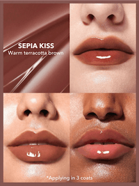 Lippenstift Lip Plumper Shine Sepia Kiss, 2 g