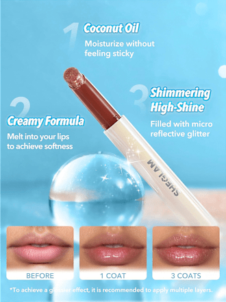 Lippenstift Plumper Shimmer Suikerkristal, 2,3 g