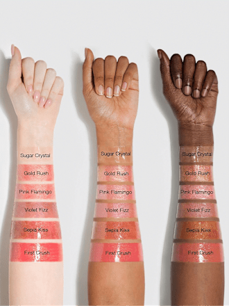 Lippenstift Shimmer Plumper-Sepia Kiss, 2,3 g