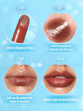 Lippenstift Shimmer Plumper-Sepia Kiss, 2,3 g