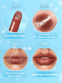Lippenstift Shimmer Plumper-Sepia Kiss, 2,3 g