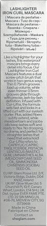 Mascara Lashlighter Iron Curl Black, 8 ml