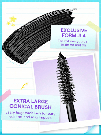Mascara Lashlighter Mega Boost Black, 8 ml