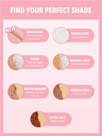 Poeder Duo Gezicht &amp; Onder de Ogen Bubblegum, 14 g