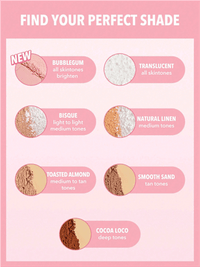 Poeder Duo Gezicht &amp; Onder de Ogen Bubblegum, 14 g