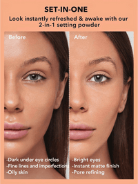 Puder Insta-Ready Face & Under Eye Setting Duo 00 Translucent, 14 g