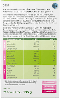 Afslanksticks Bessensmaak 21 stuks, 105 g