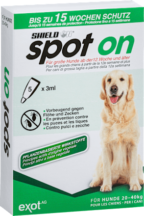 Insektenschutz Fluid spot on für große Hunde (5x3 ml), 15 ml