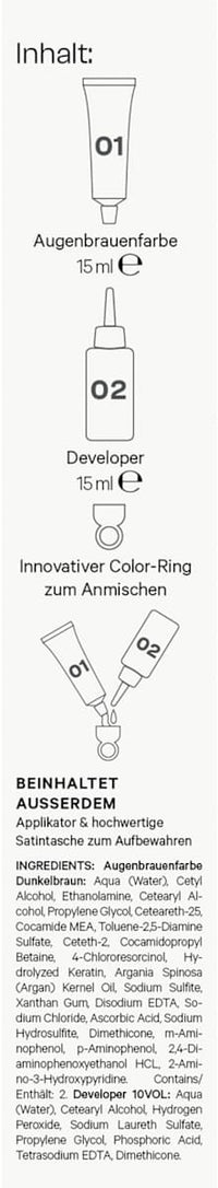Wenkbrauwkleur donkerbruin, 1 st.