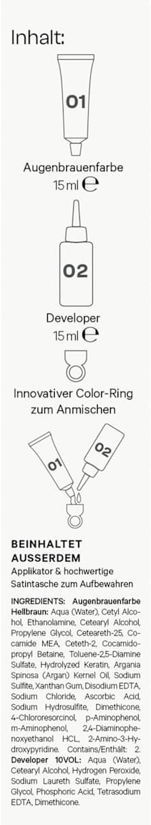 Wenkbrauwkleur lichtbruin, 1 st.