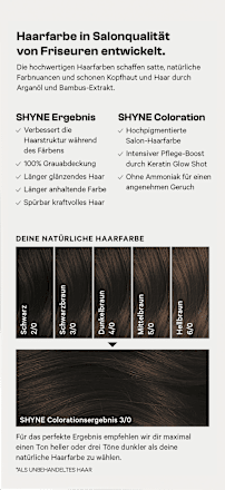 Haarfarbe 3/0 Madrid Schwarzbraun, 1 St SHYNE Professional