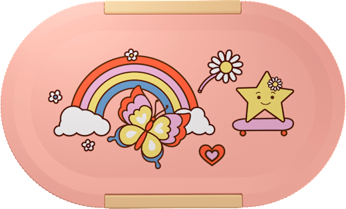 Snackbox Lumo rosa/gelb, 1 St