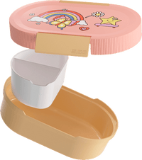 Snackbox Lumo rosa/gelb, 1 St