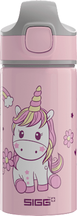 Trinkflasche Kinder Aluminium, rosa Einhorn, 400 ml, 1 St