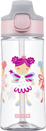 Trinkflasche Kinder Fairy Friend, rosa/grau Prinzessin, 450 ml, 1 St
