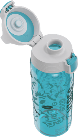 Trinkflasche Kinder Total Color Good Vibes blau, 600 ml, 1 St