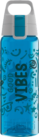 Trinkflasche Kinder Total Color Good Vibes blau, 600 ml, 1 St