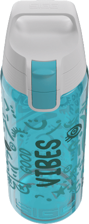 Trinkflasche Kinder Total Color Good Vibes blau, 600 ml, 1 St