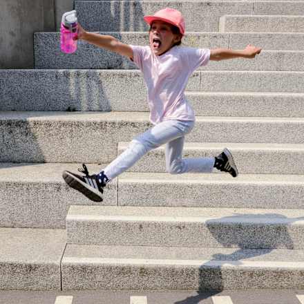 Viva One roze kinderdrinkfles, 500 ml, 1 stuk