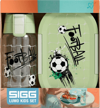 Trinkflasche & Brotdose Kinder Lumo Fussball Set 2tlg, 1 St