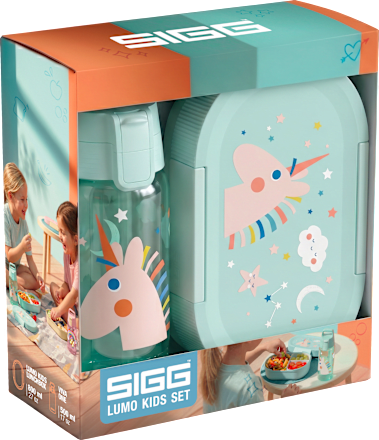 Trinkflasche & Brotdose Kinder Lumo unistars Set 2tlg, 1 St