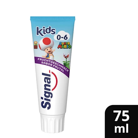 Zahnpasta Kinder Fruchtgeschmack, 0 bis 6 Jahre, 75 ml