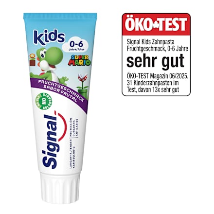 Zahnpasta Kinder Fruchtgeschmack, 0 bis 6 Jahre, 75 ml