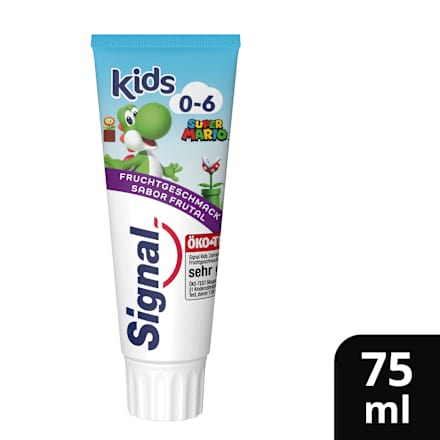Zahnpasta Kinder Fruchtgeschmack, 0 bis 6 Jahre, 75 ml