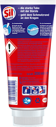 Sil Saptil handzeep voor op reis &amp; voorbehandeling met borstel, 200 ml