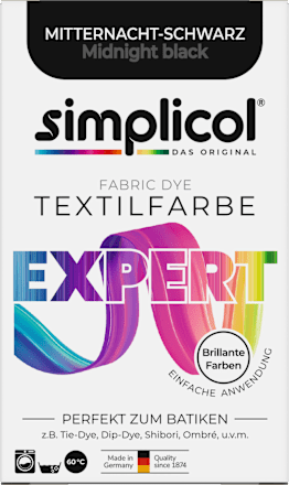 Textilfarbe expert Mitternacht- Schwarz, 150 g